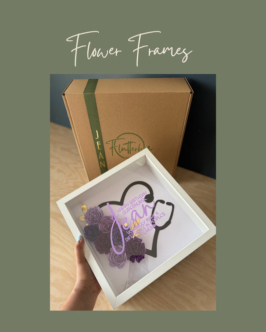 Stethoscope Flower Frame - 25x25cm