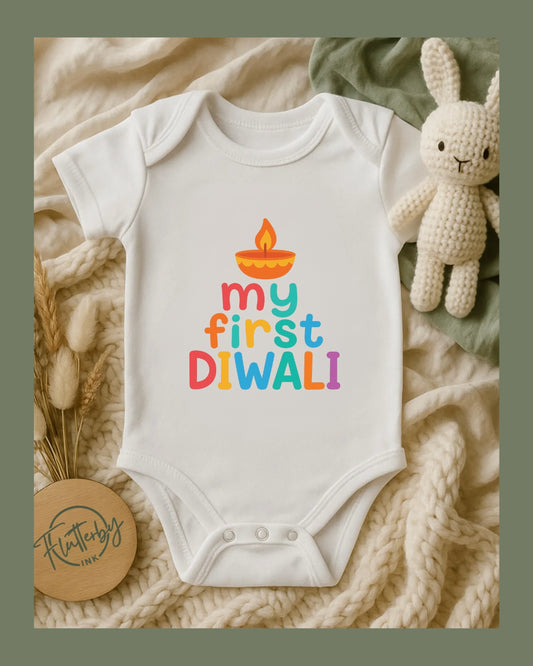 My First Diwali Baby Onesie