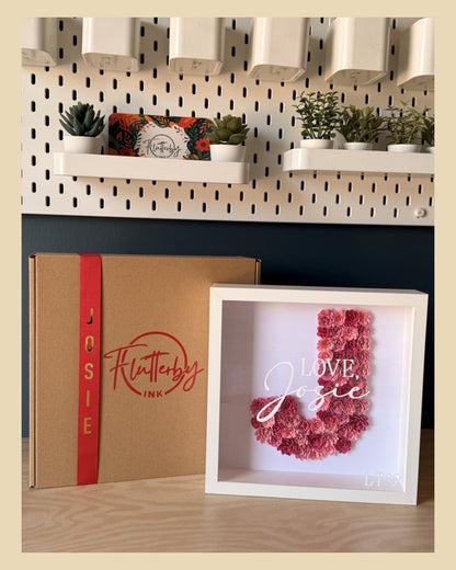 Flower Letter Frame - 25x25cm