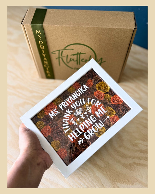 Shades of Fall Flower Frame - 13x18cm